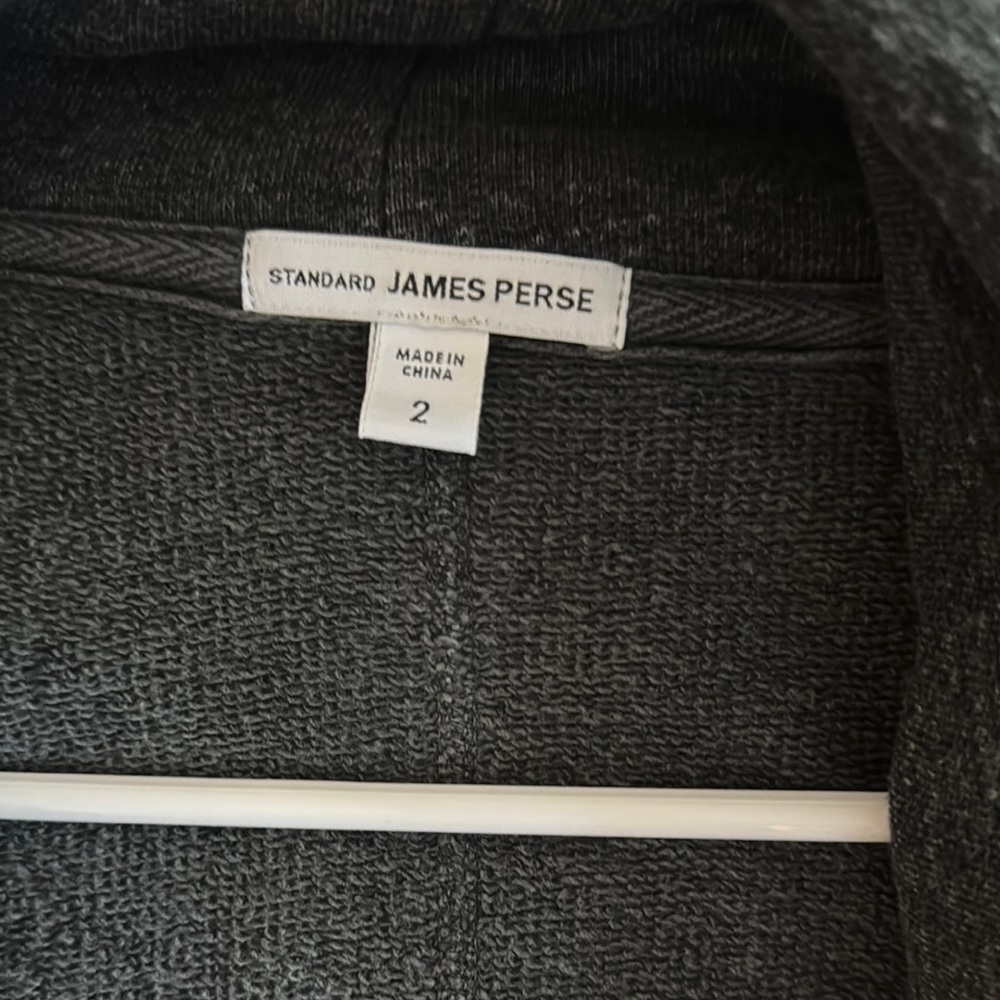 James Perse Dark Gray Open Cardigan